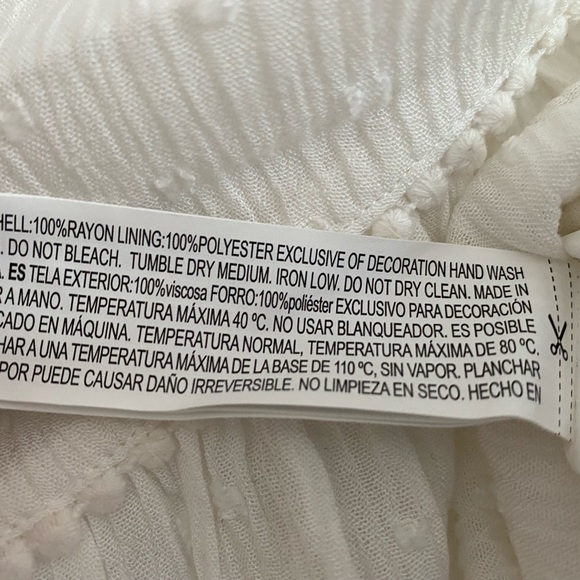 White peasant mini skirt - Picture 3 of 3